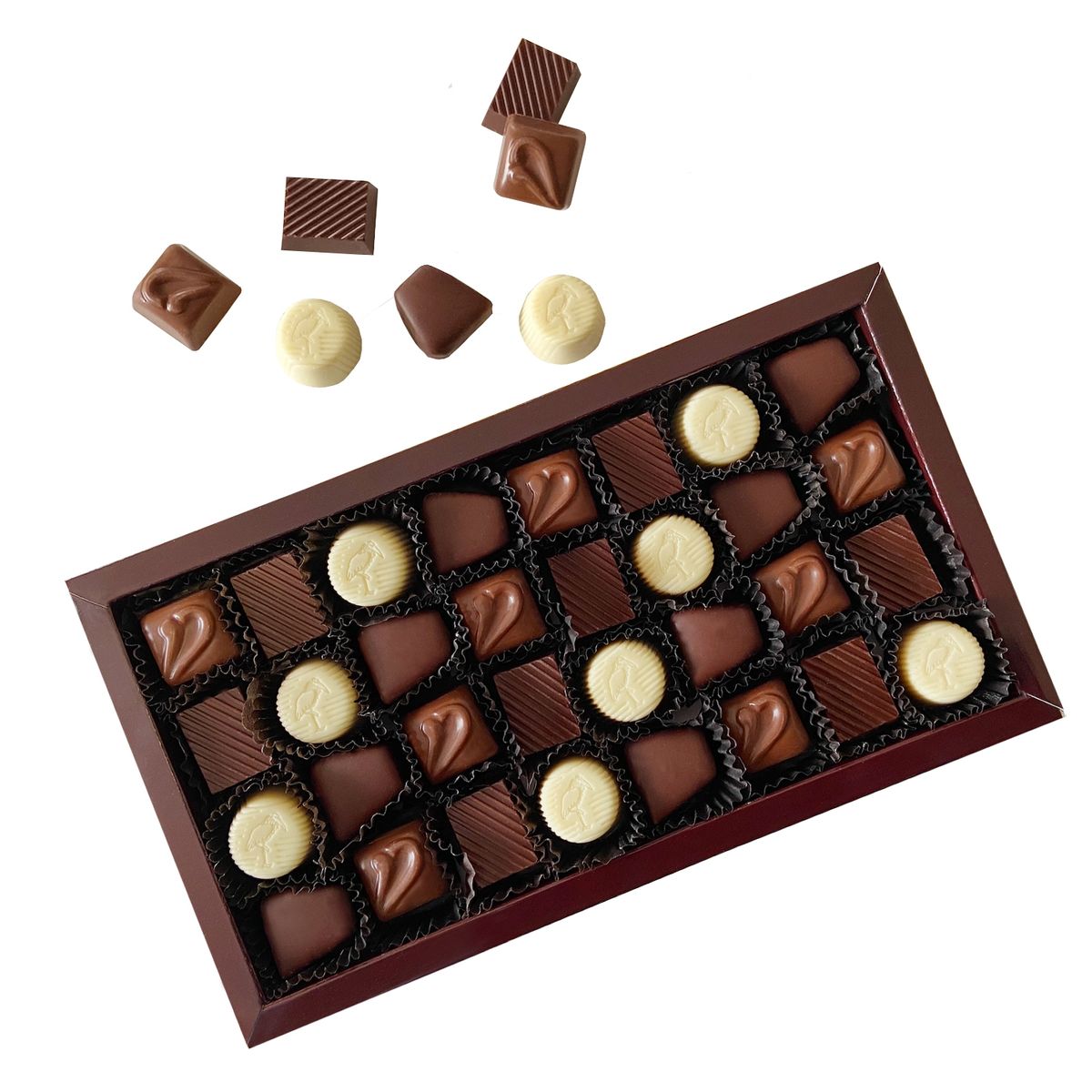 BOMBONES DOS CASTILLOS - Caja de Chocolates Surtidos Sin Azúcar  N 2