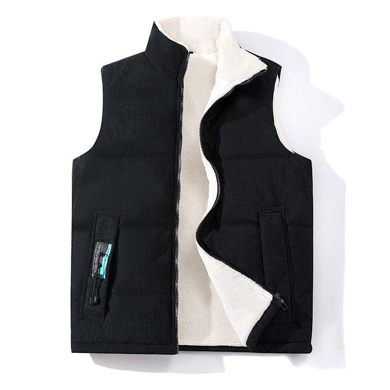 KNOWMLAB - Parka Sin Mangas Hombre Negro