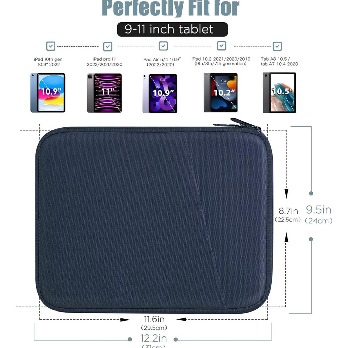 GENERICO - Funda Bolso Impermeable Elegante Para iPad A16 11 Gen 2025