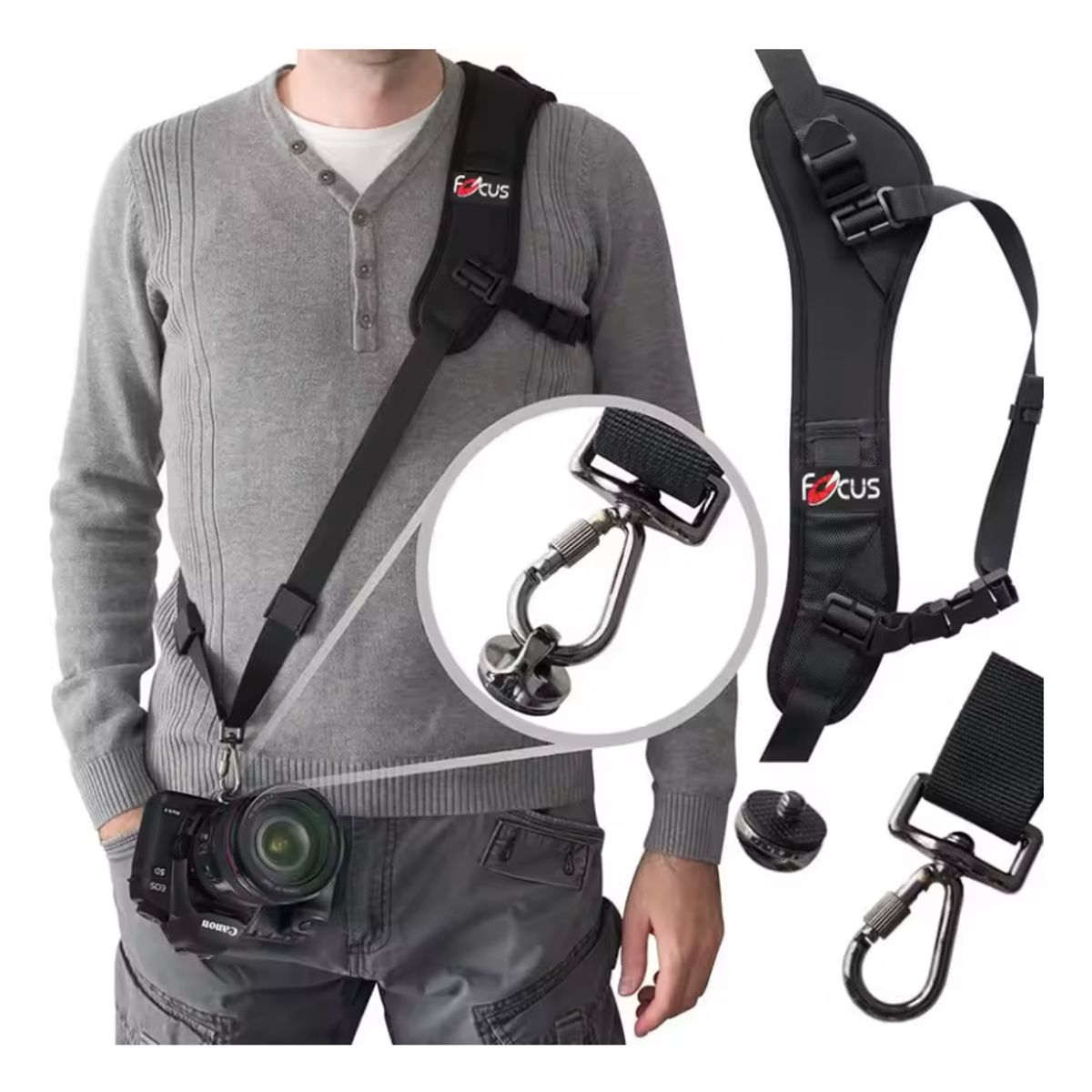 GENERICO - Correa Para Cámara Dslr De Hombro Rápida Firme