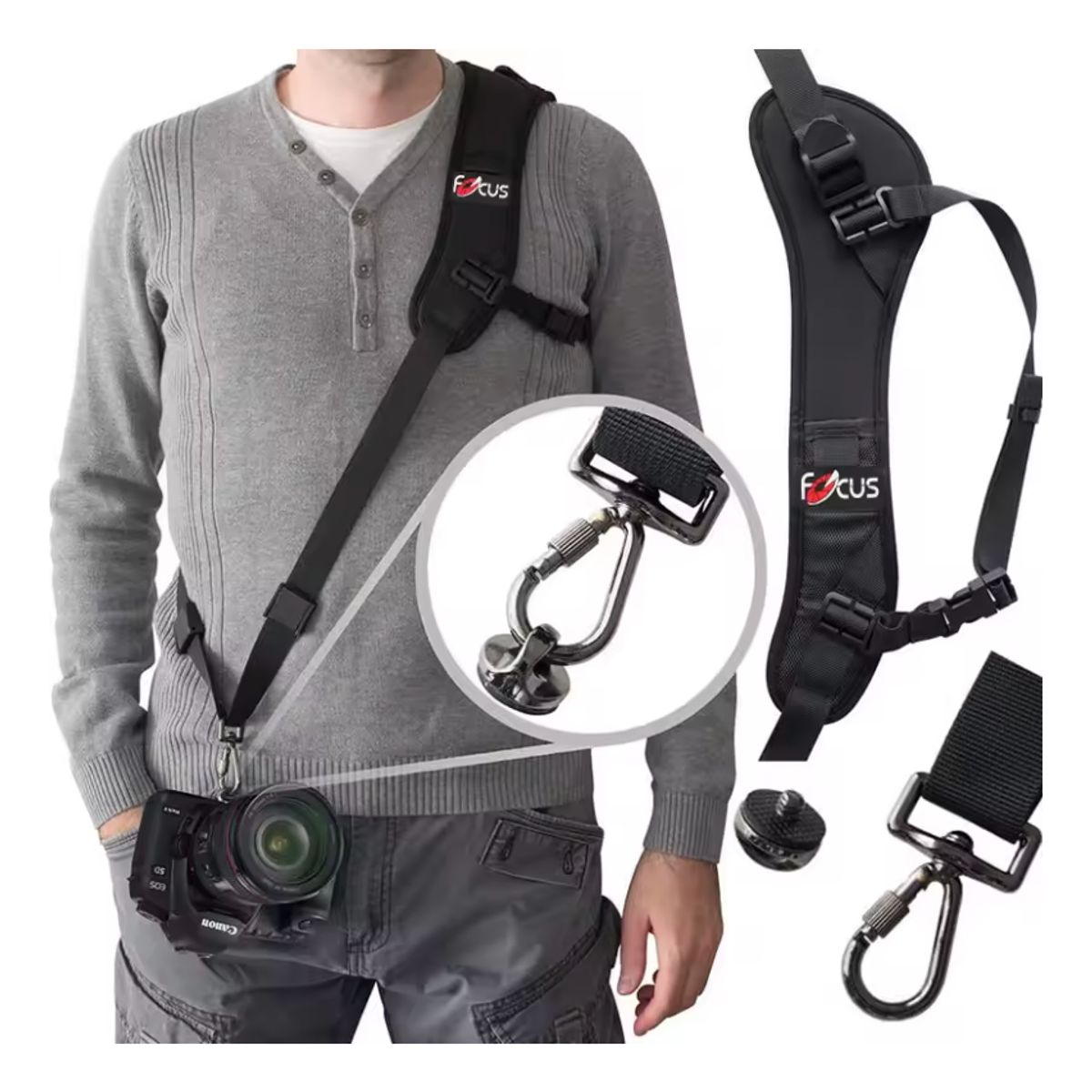 GENERICO - Correa Para Cámara Dslr De Hombro Rápida Firme