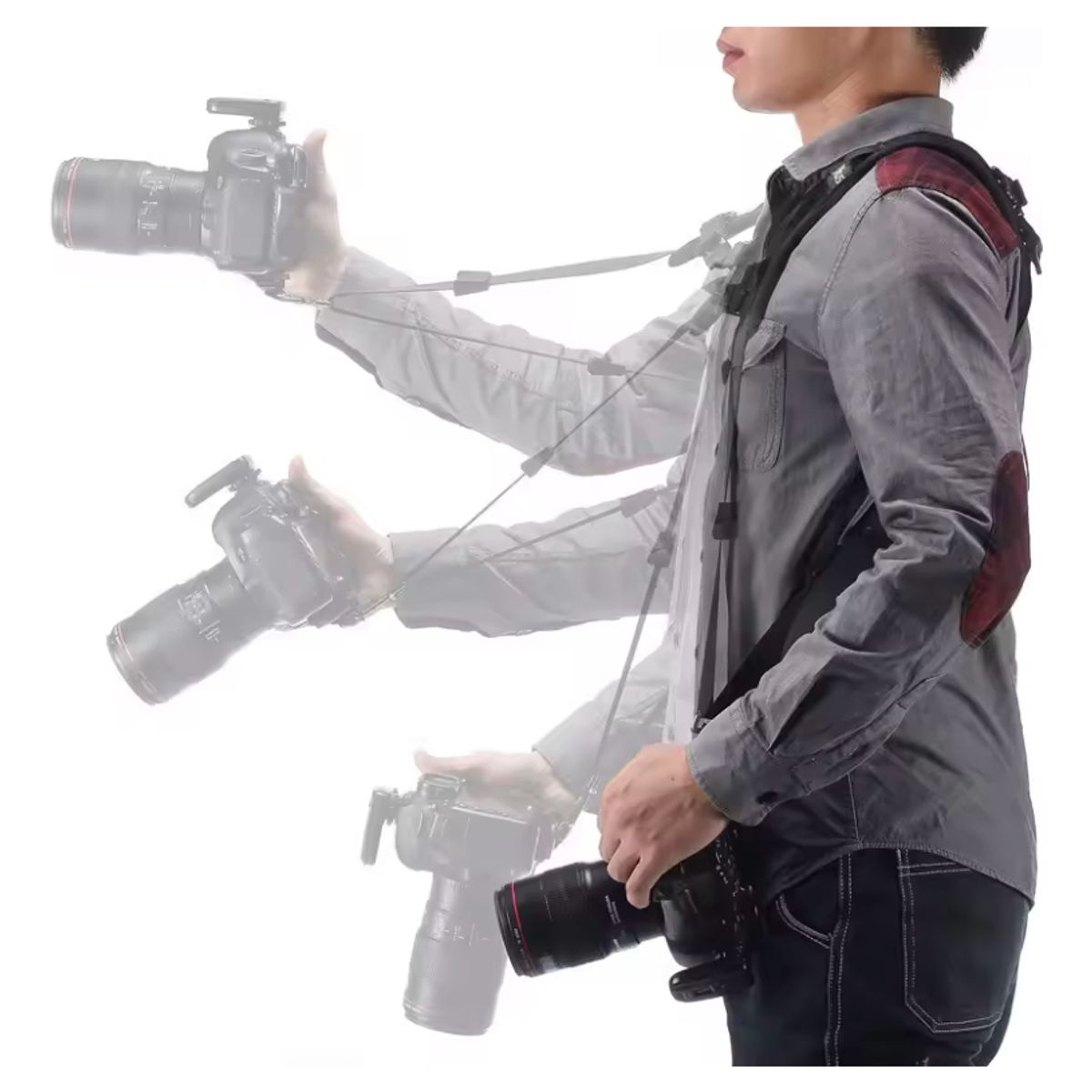 GENERICO - Correa Para Cámara Dslr De Hombro Rápida Firme