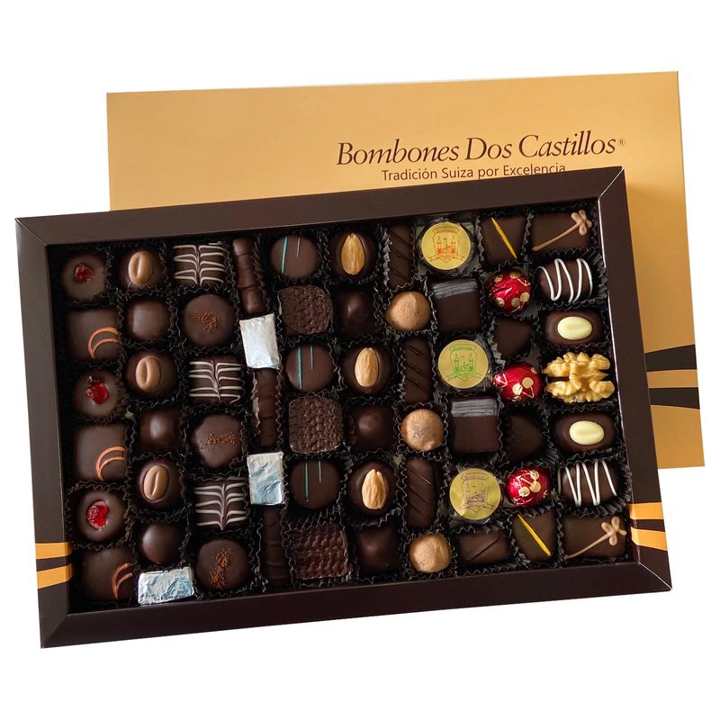 BOMBONES DOS CASTILLOS - Caja de Bombones Surtidos Dos Castillos N 4 560 G