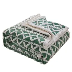 GENERICO - Frazada Sherpa Texturizada Diseño Premium Polar 160x220cm.