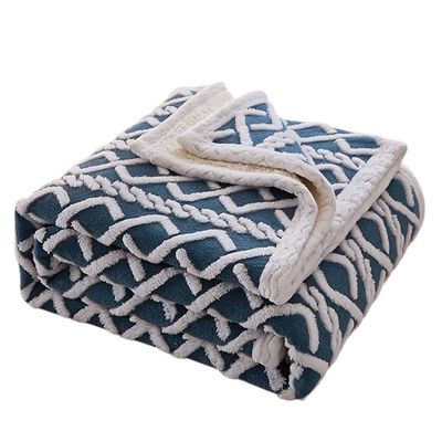 Imagen 1 del producto Frazada Sherpa Texturizada Diseño Premium Polar 160x220cm.