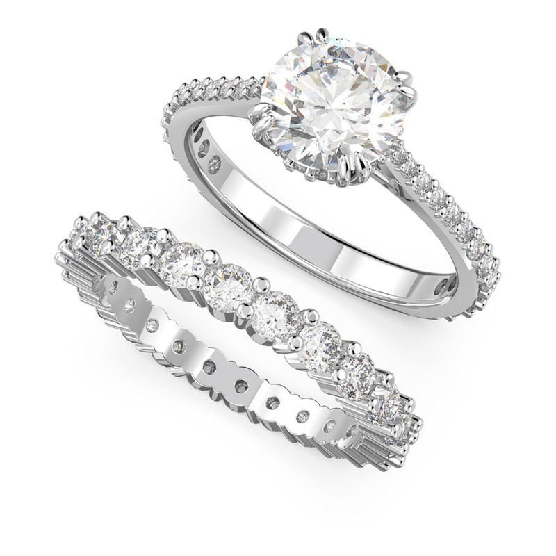 SWAROVSKI - Anillo Constella Conjunto Swarovski Talla Rodio 5649213