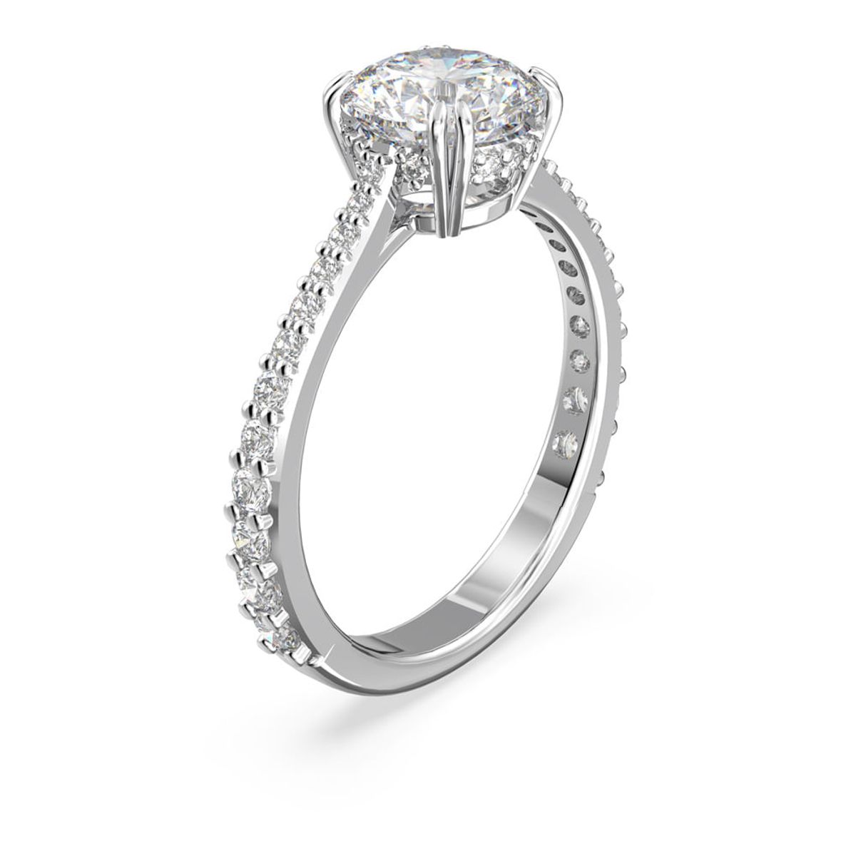 SWAROVSKI - Anillo Constella Conjunto Swarovski Talla Rodio 5649215.-