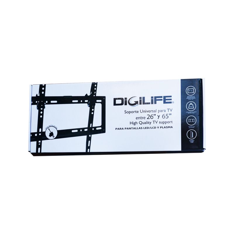 Digilife - SOPORTE PARA TV 26 - 65  FIJO  INCLINACION 15° 40 KG.