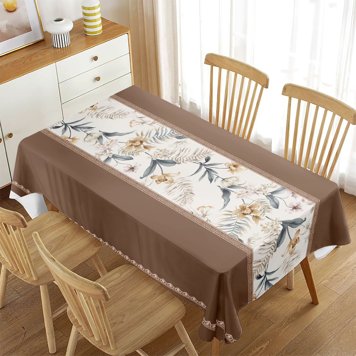 GENERICO - MANTEL RECTANGULAR ESTAMPADO ANTIMANCHA