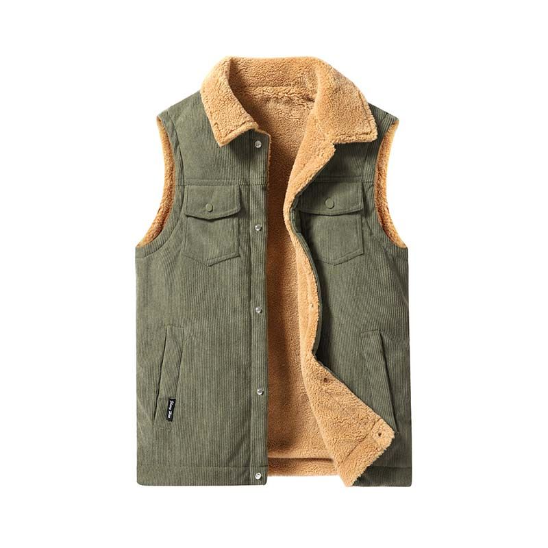 KNOWMLAB - Parka Sin Mangas Hombre Verde