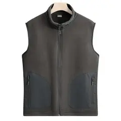 KNOWMLAB - Parka Sin Mangas Hombre Gris