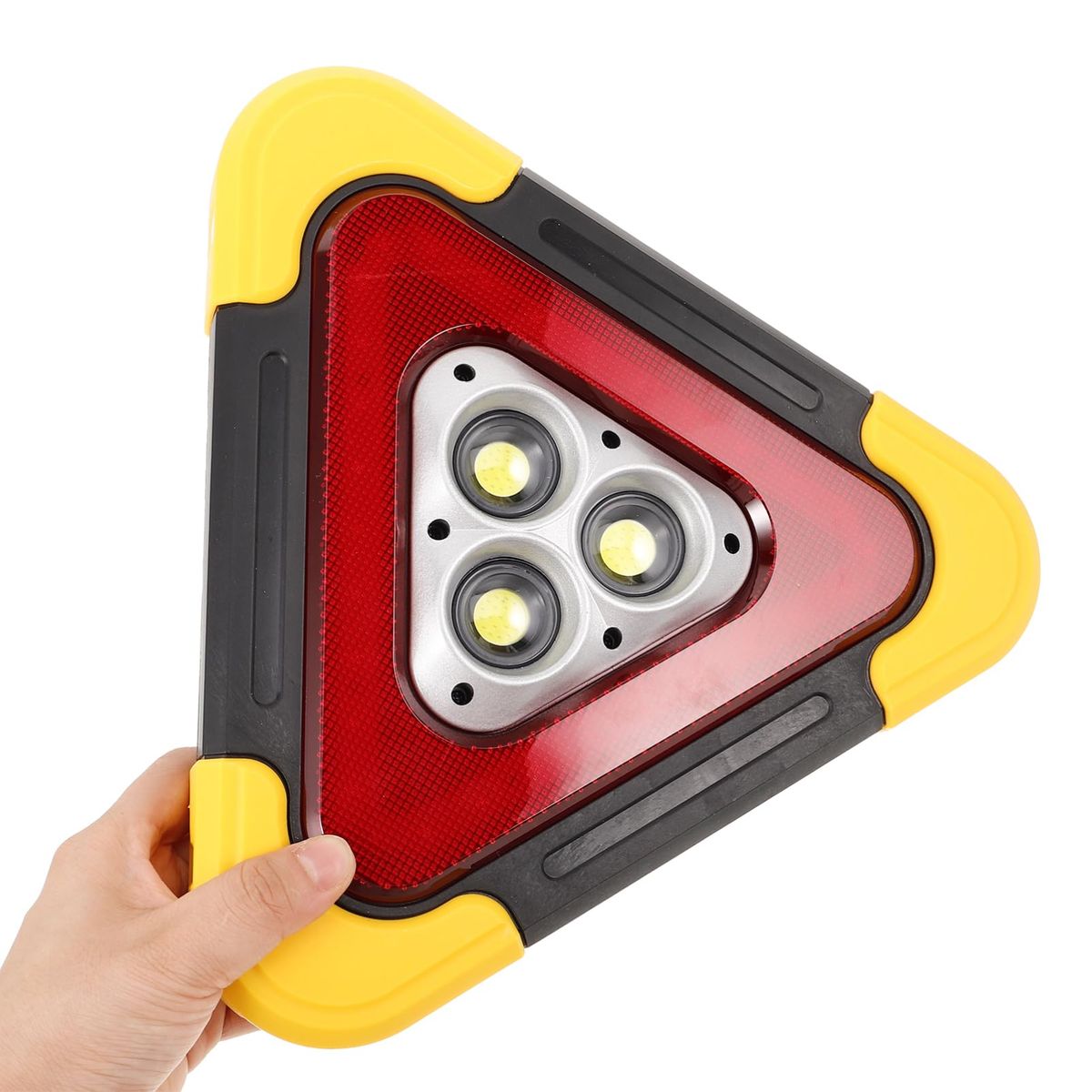MOVI - TRIANGULO DE EMERGENCIA RECARGABLE CON LUZ SOLAR LUZ LED