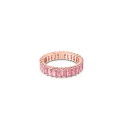 SWAROVSKI - Anillo Matrix, Talla Baguette, Rosa, Baño Tono Rosa 5648287
