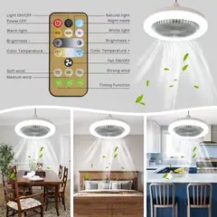 MOVI - VENTILADOR DE TECHO 3 EN 1 CON LUZ LED