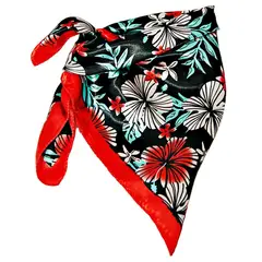 VIVAFELICIA - Pañuelo Bandana Tropical Rojo