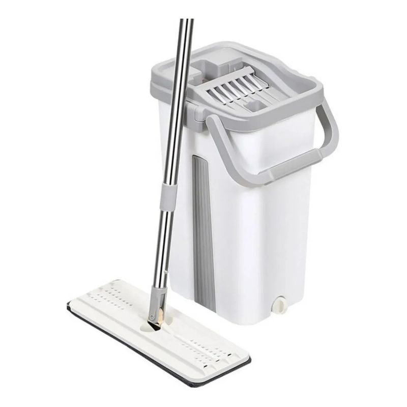GENERICO - Set Mopa De Microfibra Con Cubeta De Limpieza De Pisos.
