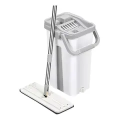 GENERICO - Set Mopa De Microfibra Con Cubeta De Limpieza De Pisos