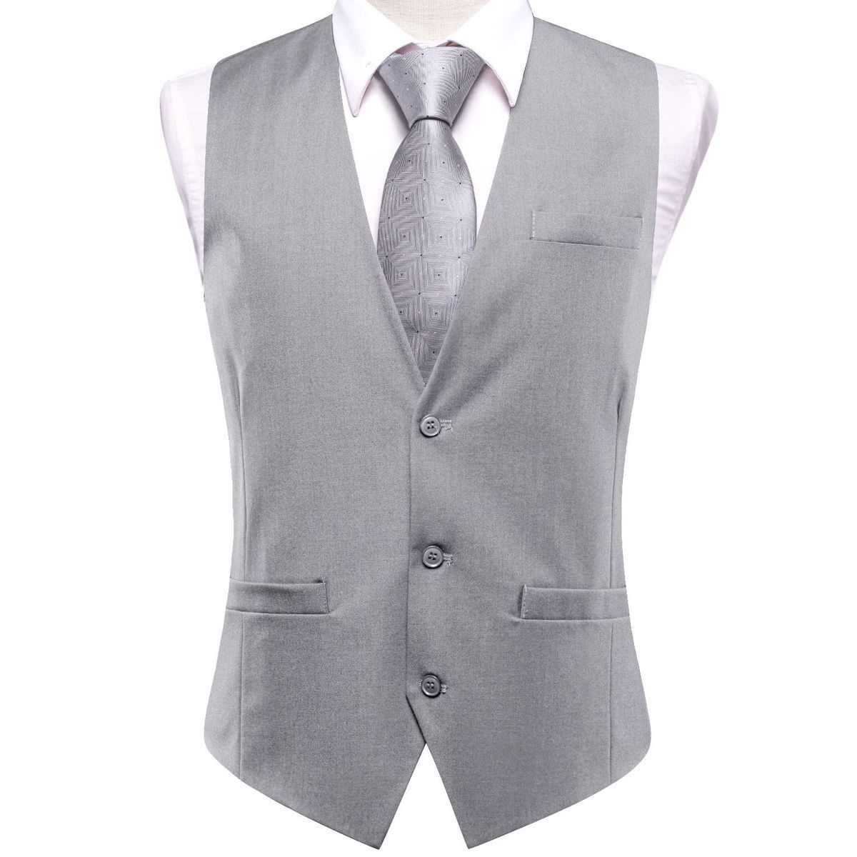 SN SONEC - Chaqueta Sin Mangas 3 botones Gilet Formal Hombre Matrimonio