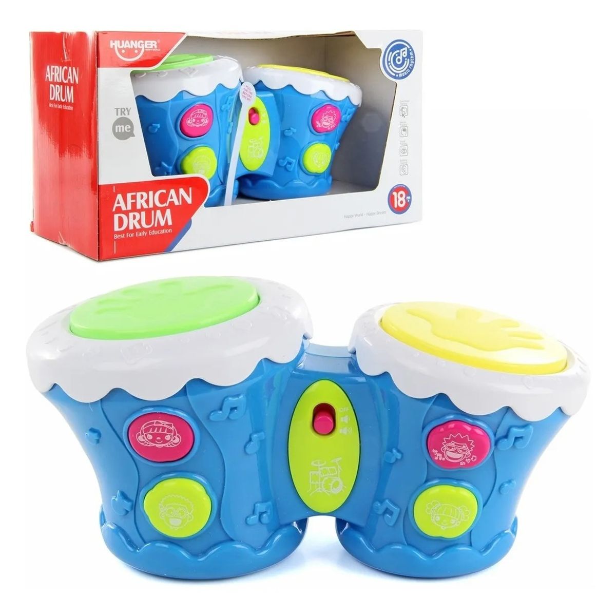 GENERICO - Juguete Tambor Batería Bebe Luces Y Sonidos Didáctico
