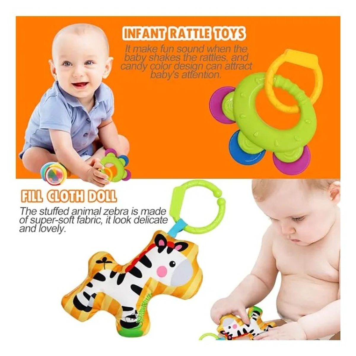 GENERICO - Rodillo De Gateo Estimulación Bebes Sensorial Montessori