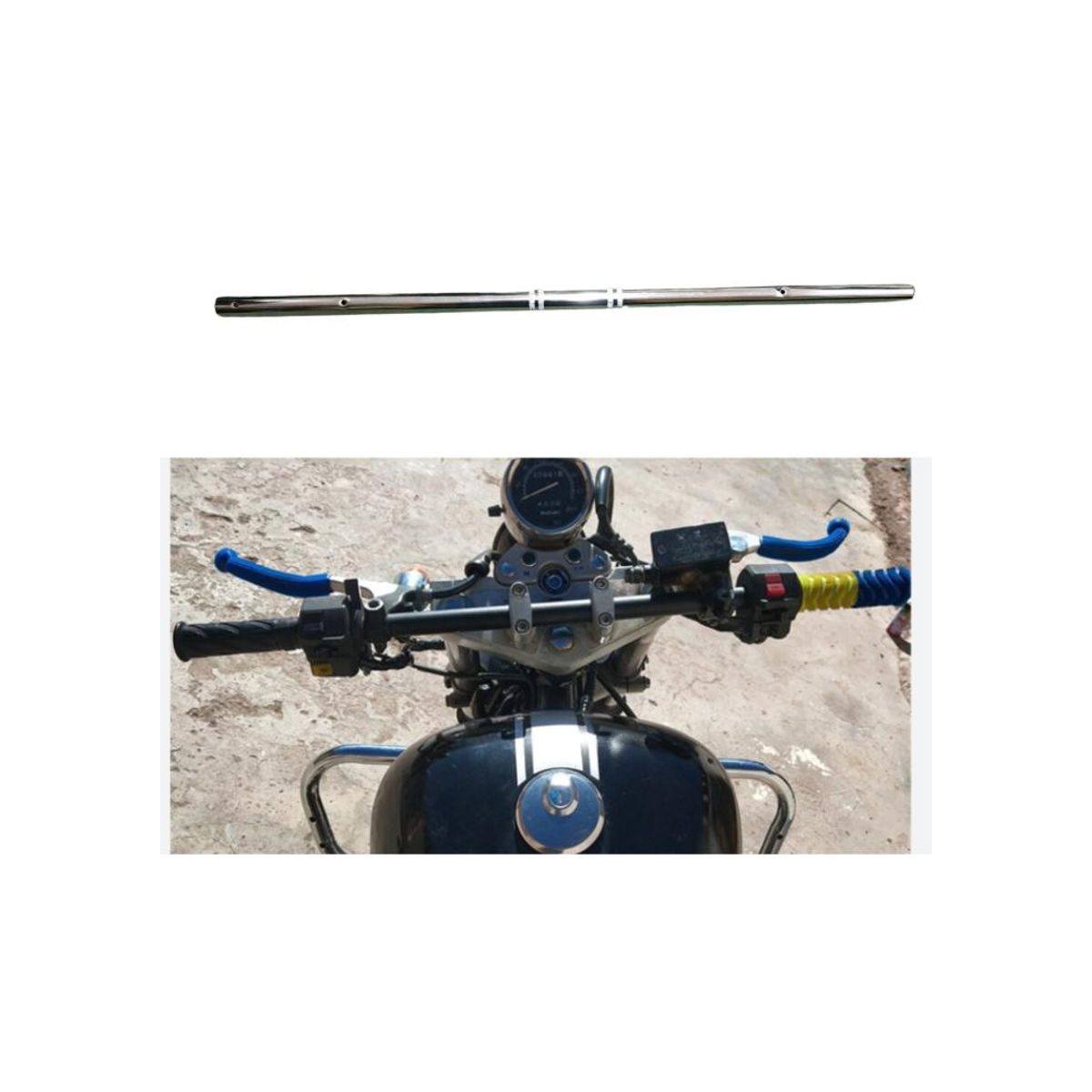 GENERICO - Manubrio De Moto Recto 7/8 Cromado 22mm