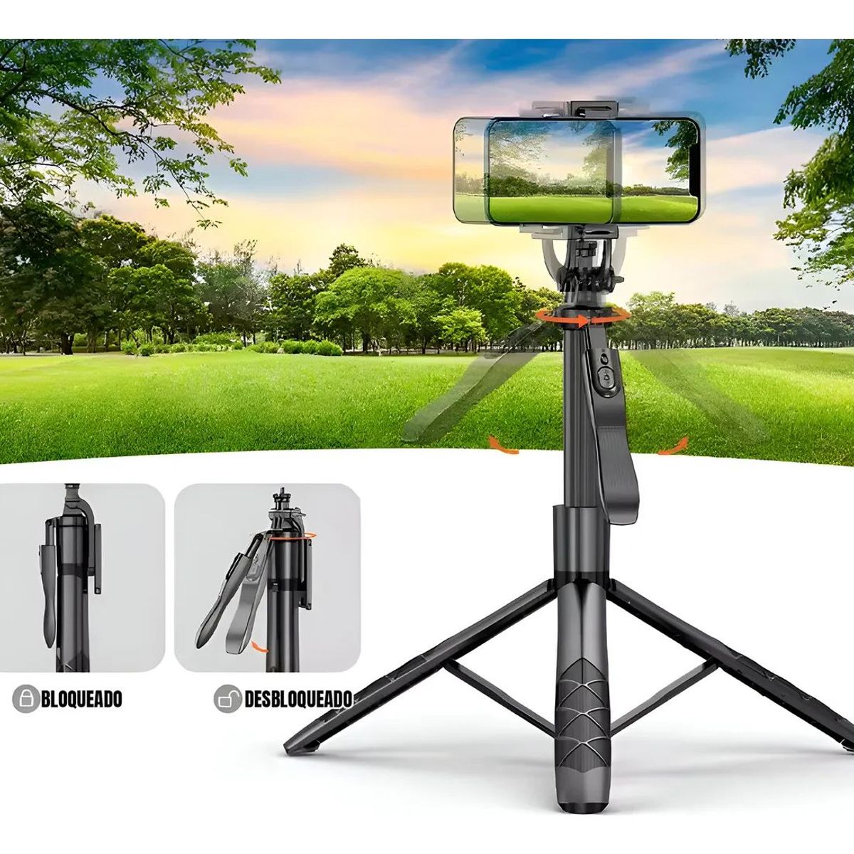 SHOP EHOME BAG - Estabilizador Tripode Palo Selfie 3 En 1 Con Bluetooth