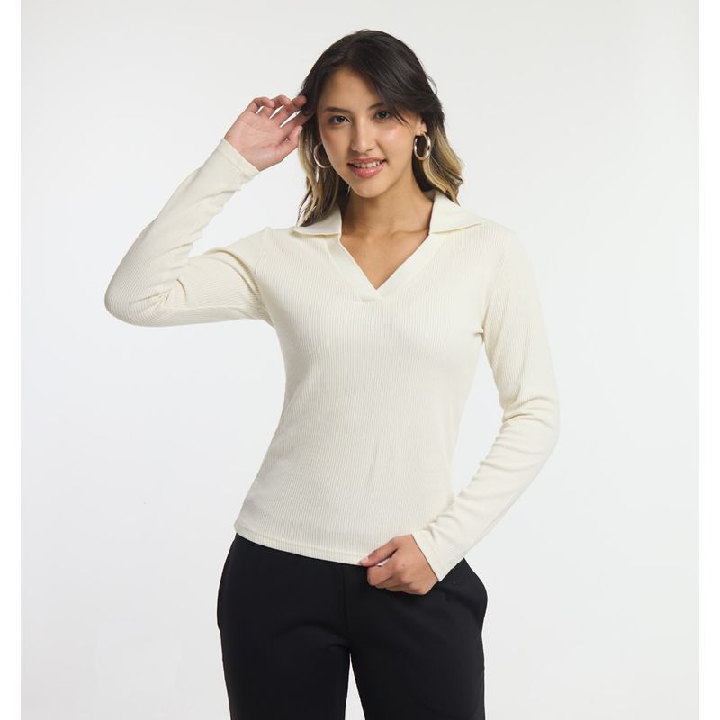 ELLESSE - POLERA MUJER ELLESSE LORNA CREMA