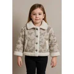 KIBOU - Chaqueta Niña de Mariposa con polar