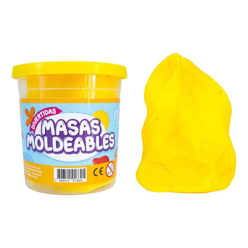 ADETEC - Masas Moldeables Adetec Amarillo 220 g Didáctico No Tóxico
