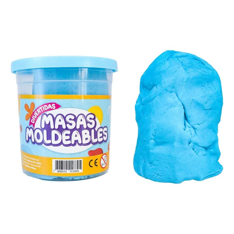 ADETEC - Masas Moldeables Adetec Celeste 220 g Didáctico No Tóxico