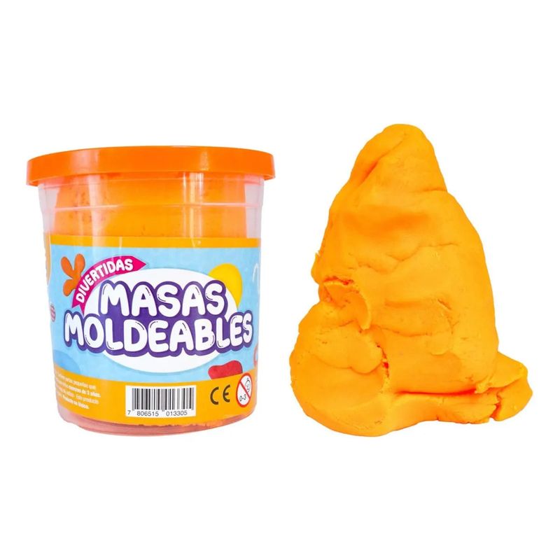 ADETEC - Masas Moldeables Adetec Naranjo 220 g Didáctico No Tóxico