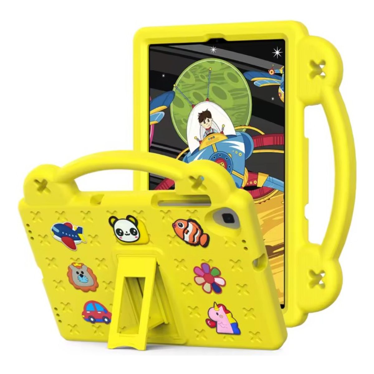 JM IMPORT - Funda EVA iPad 102 105 2021 2020  Lámina Hidrogel AMARILLO