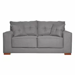 COLBOX - Sofa Versa 2 Cuerpos Tela Gris Medio