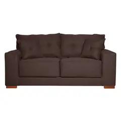 COLBOX - Sofa Versa 2 Cuerpos Tela Chocolate