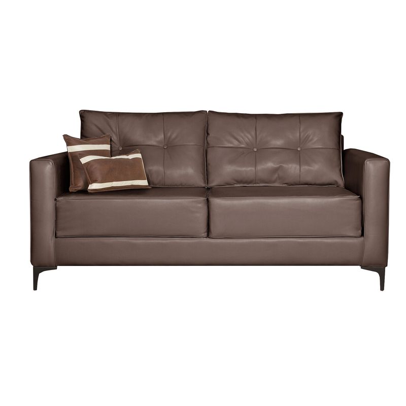 COLBOX - Sofa Cadillac 2 Cuerpos Pu Café