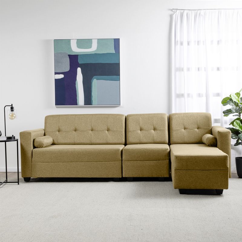 COLBOX - Seccional Boxter Xl Der Tela Beige