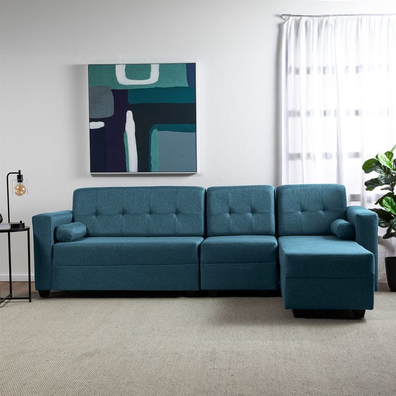 COLBOX - Seccional Boxter Xl Der Tela Azul