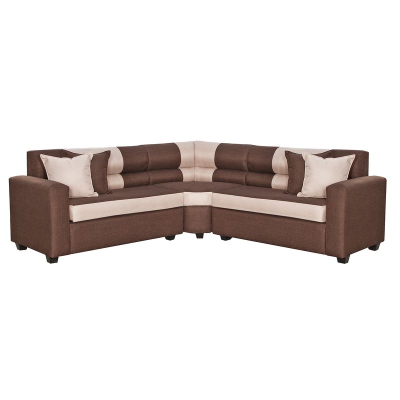 COLBOX - Seccional Camry 212 Tela Chocolate