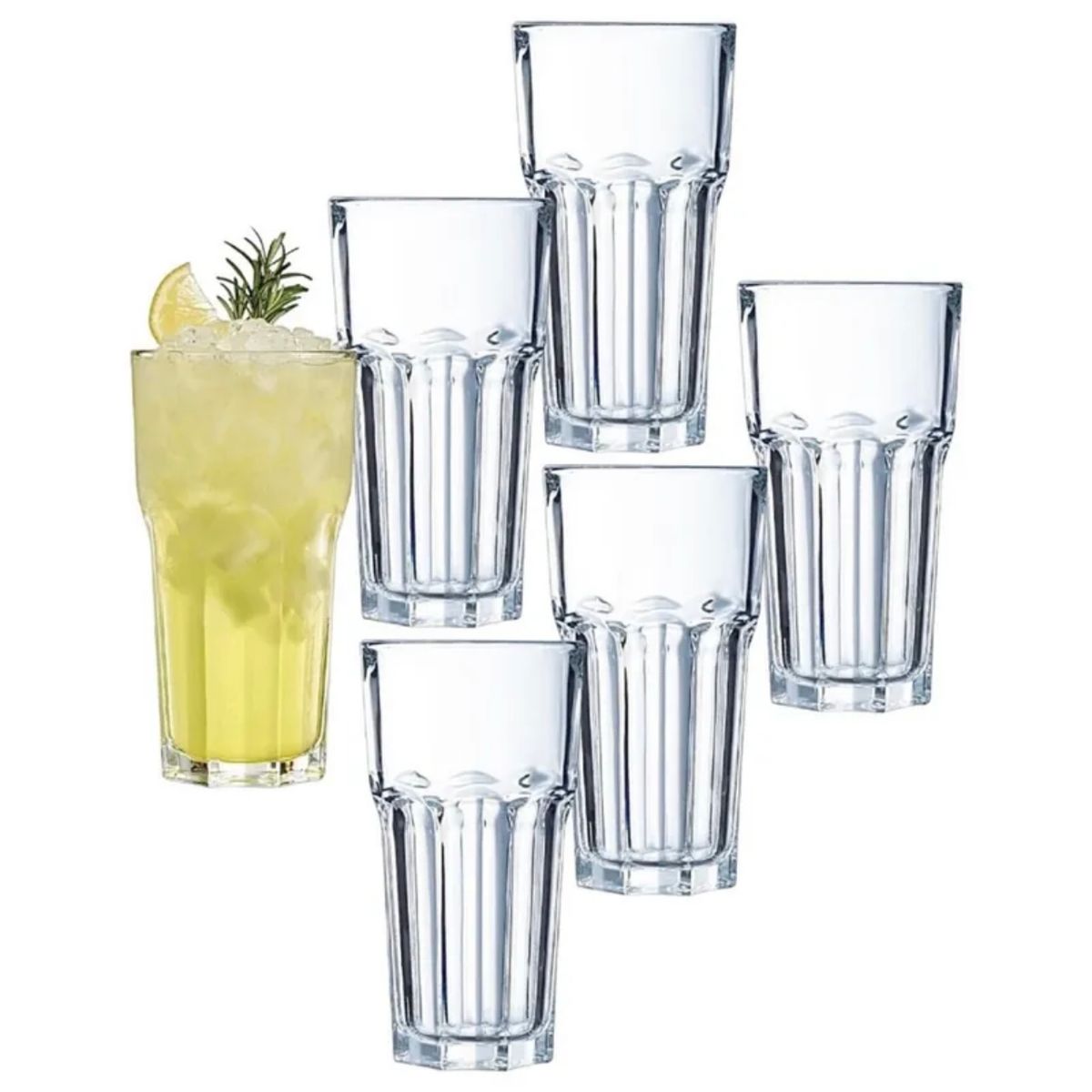 ARCOROC - Set 12 Vasos Alto 460 cc Granity Arcoroc Francés