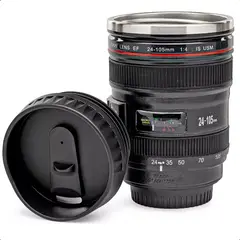 GENERICO - Vaso Mug Taza Tipo Lente Camara 24-105mm Elegante