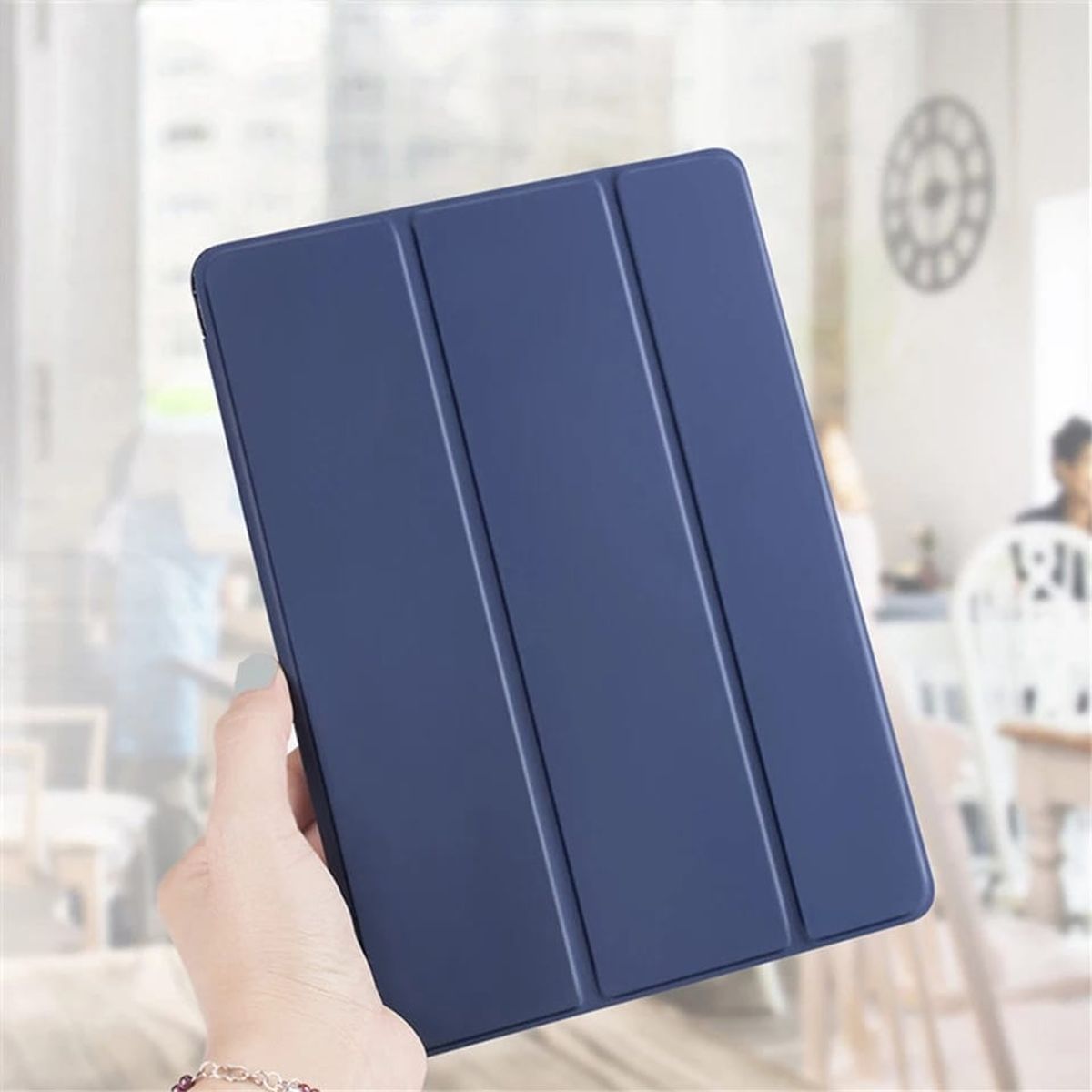 GENERICO - Funda Con Portalápiz Para Samsung Tab S6 Lite 10.4 Azul Marino