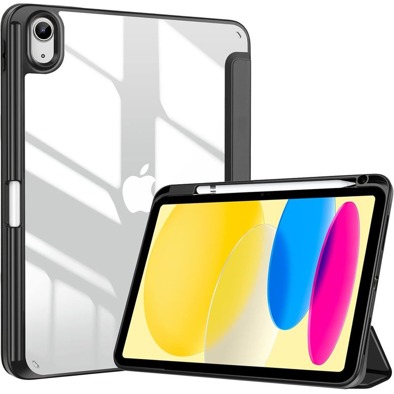 GENERICO - Funda Híbrida Con Portalápiz Para iPad A16 11va Generacion 11 Negro