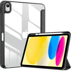 GENERICO - Funda Híbrida Con Portalápiz Para iPad A16 11va Generacion 11 Negro