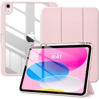 Funda Híbrida Con Portalápiz Para iPad A16 11va Generación 11 Rosa.
