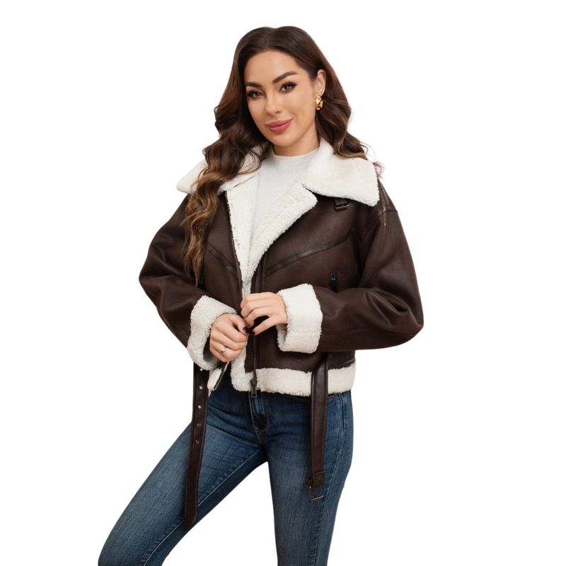 D'JOE - Chaqueta Ecocuero Mujer Oklahoma.