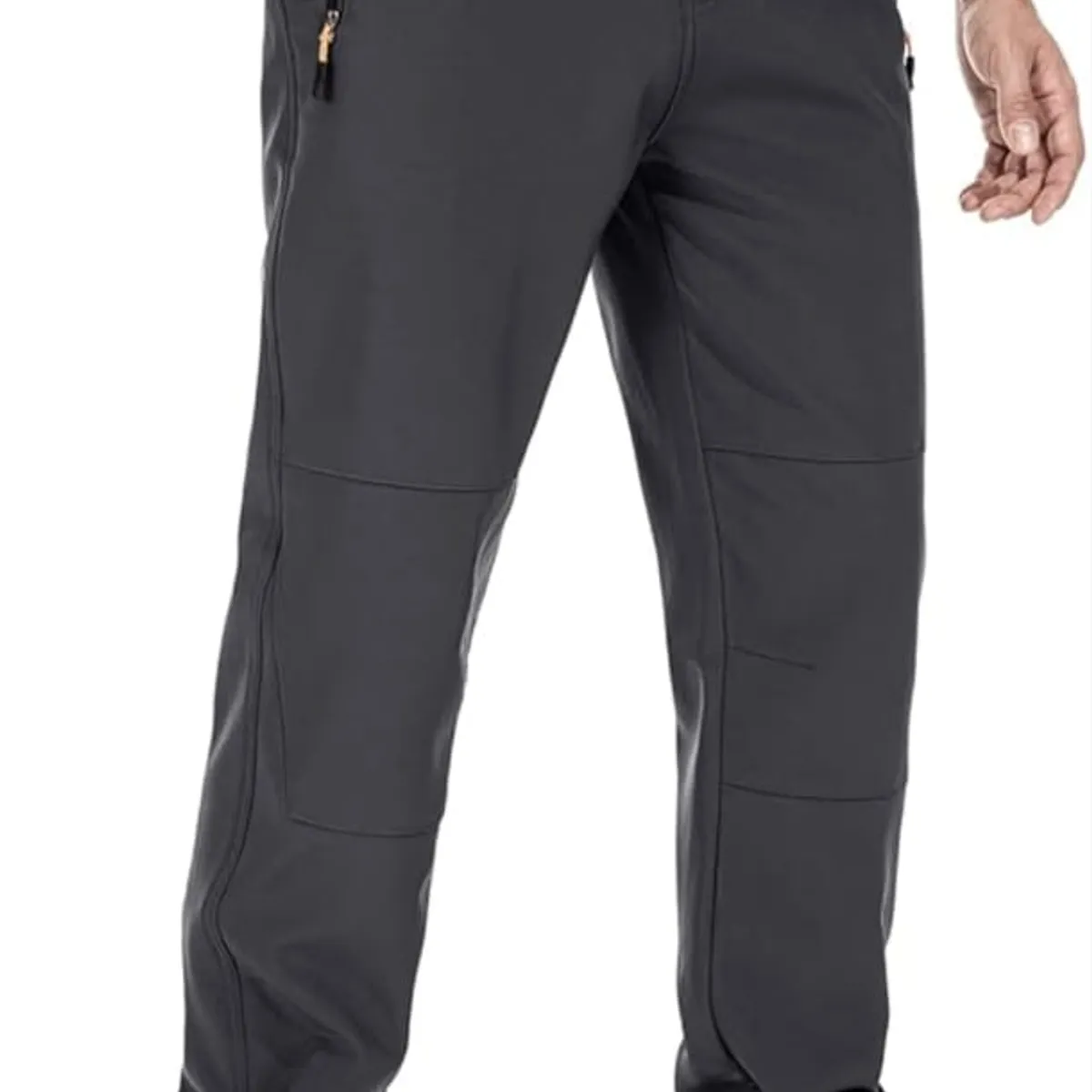 BLUE MOUNTAIN - Pantalón Softshell Hombre Termico Impermeable Con Micropolar