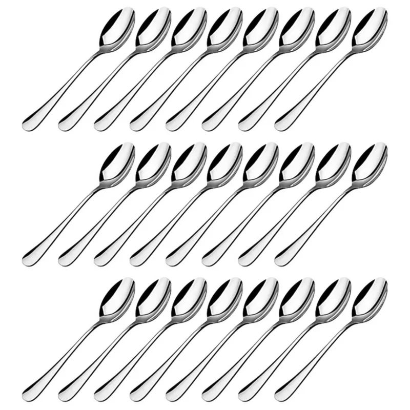 LUGANO - Juego De 24 Cucharas De Mesa Acero Inoxidable 18/0