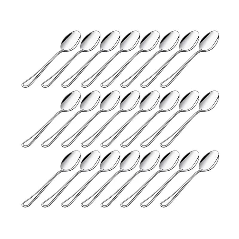 LUGANO - Juego De 24 Cucharas De Té Acero Inoxidable 18/0