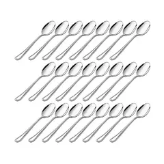 LUGANO - Juego De 24 Cucharas De Té Acero Inoxidable 18/0