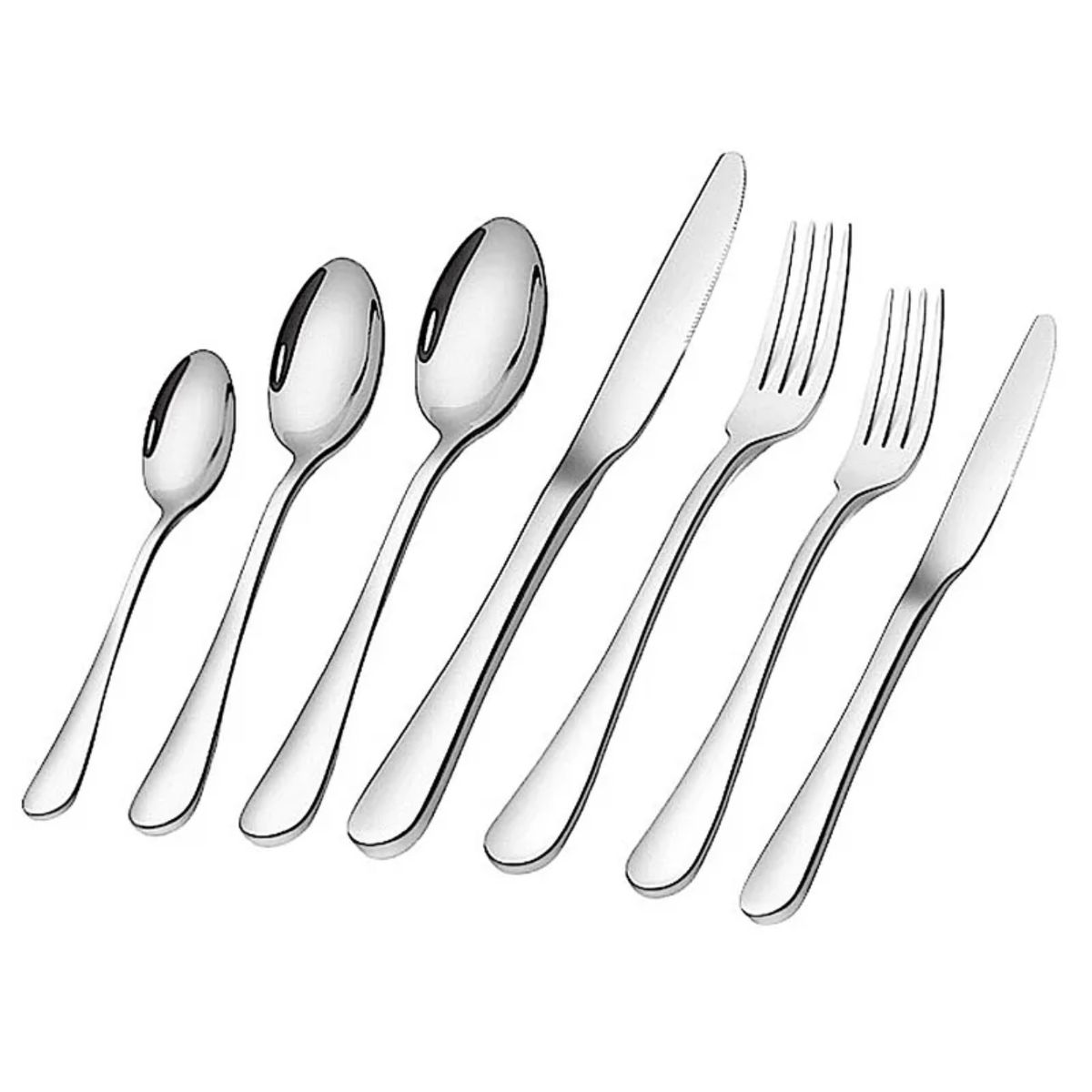 LUGANO - Juego de cubiertos 42 piezas de acero inoxidable